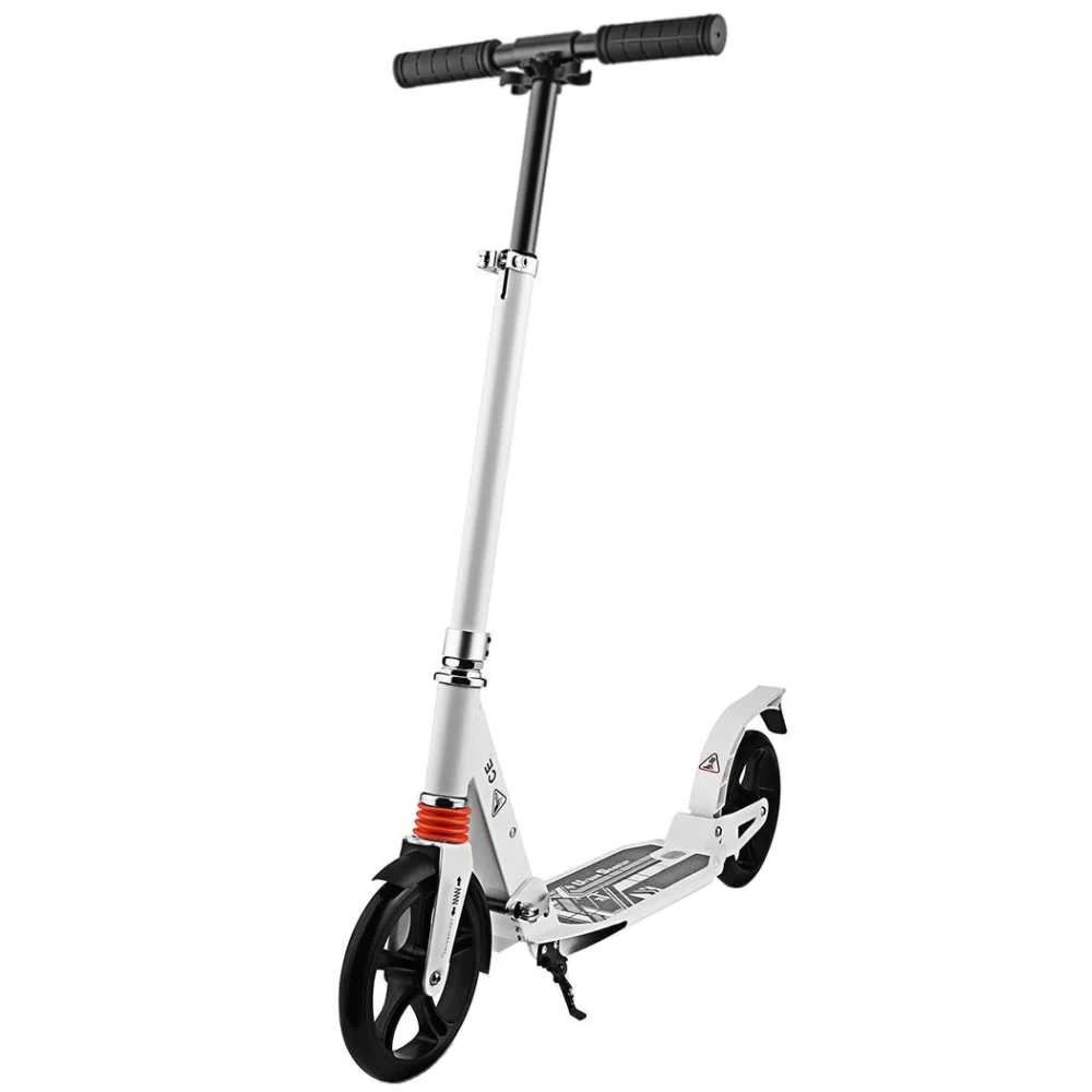 Trotineta Electrica Bigshot Urban Scooter, Ultra Portabila, Inaltime Ajutabila, Greutate Maxima 100 kg, Autonomie 10 km, Alba