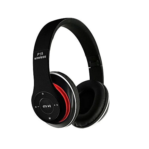 Casti Bluetooth Soundvox™ P-15 cu microfon, Over The Ear, Radio FM, Negre